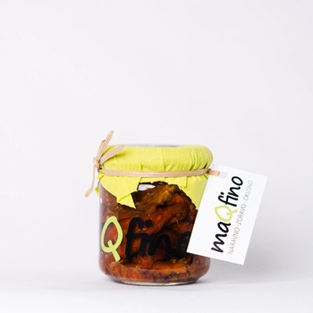 Dimljeni sušeni paradižniki v ekstra deviškem oljčnem olju, maQfino, 180 g