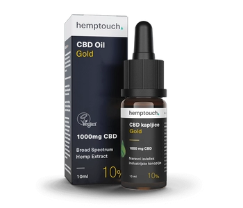 Gold CBD kapljice 10 % (1000 mg CBD)