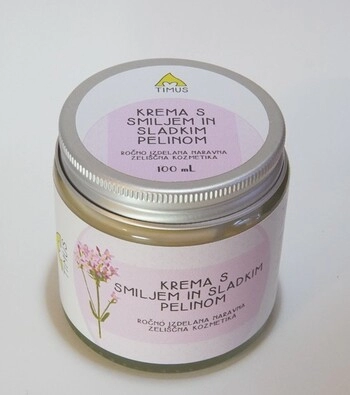 Krema s smiljem in sladkim pelinom, Timus, 100 ml