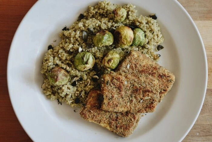 s krekerji paniran frzkov tofu